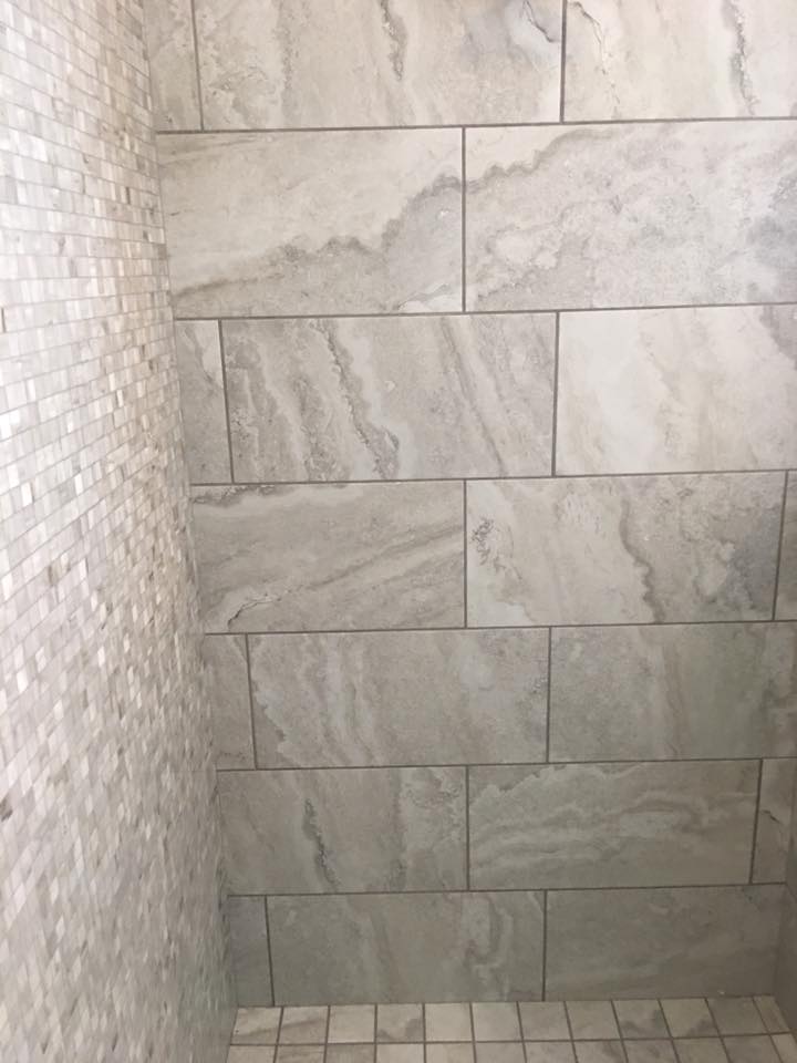 Custom tile shower installation in Phoenix home